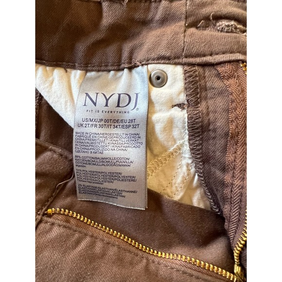 NYDJ High Rise Billie Mini Bootcut Jean - Coffee Bean SIZE TALL 0 - Picture 9 of 9